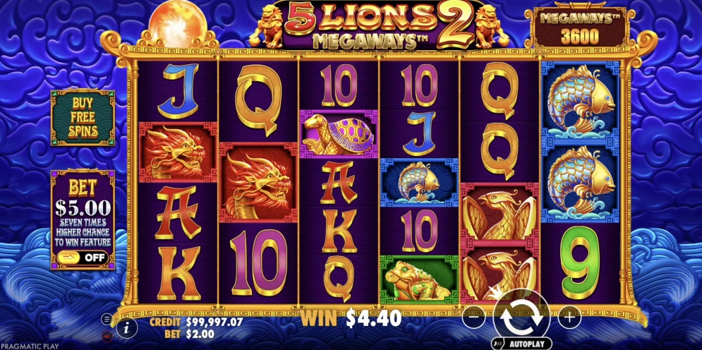 5 Lions Megaways 2 Slot