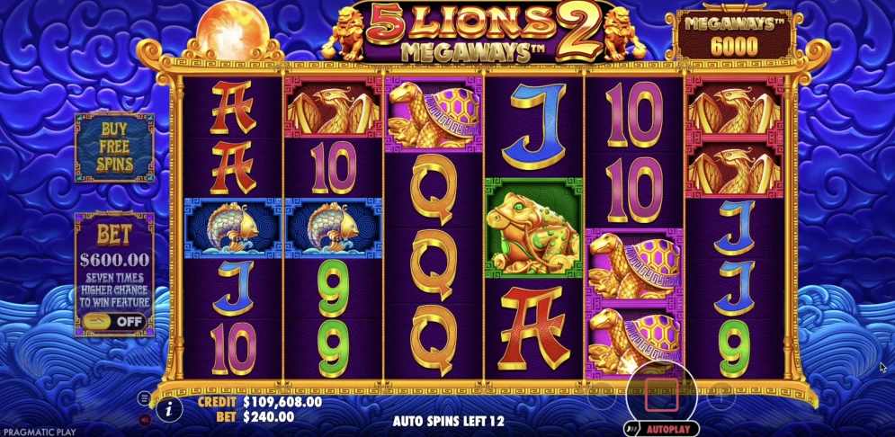 5 Lions Megaways 2 Slot