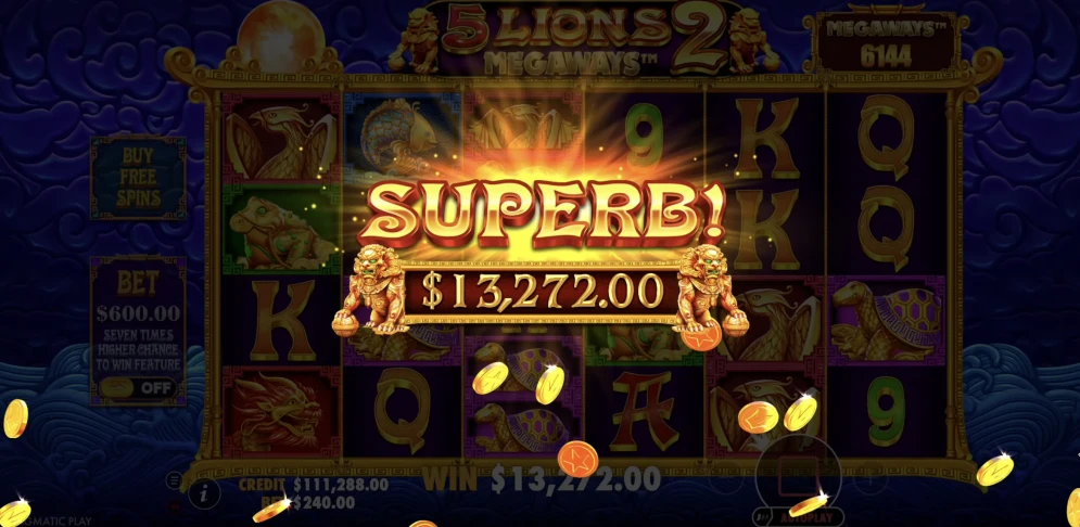 5 Lions Megaways 2 Slot