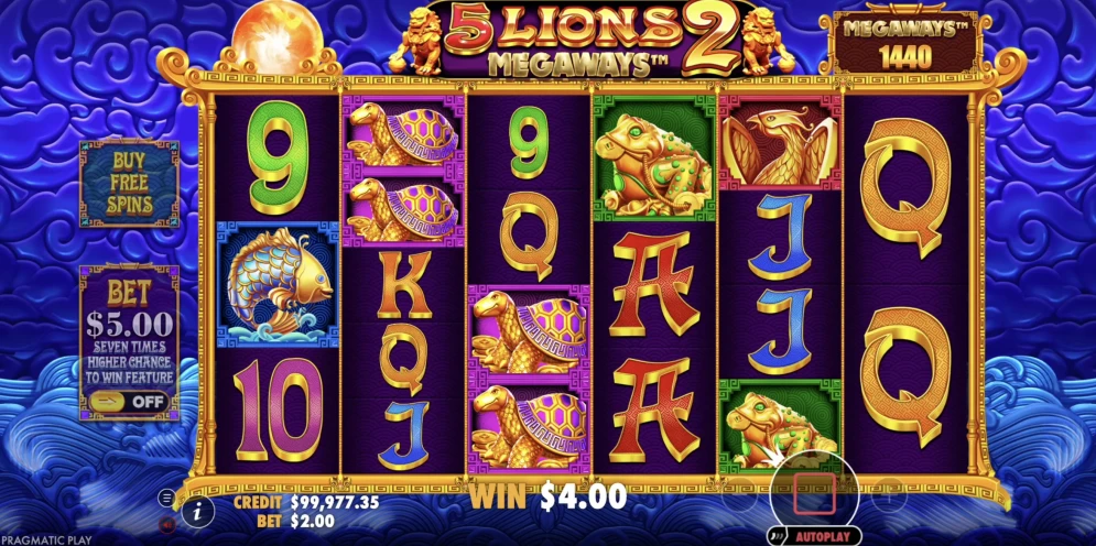 5 Lions Megaways 2 Slot